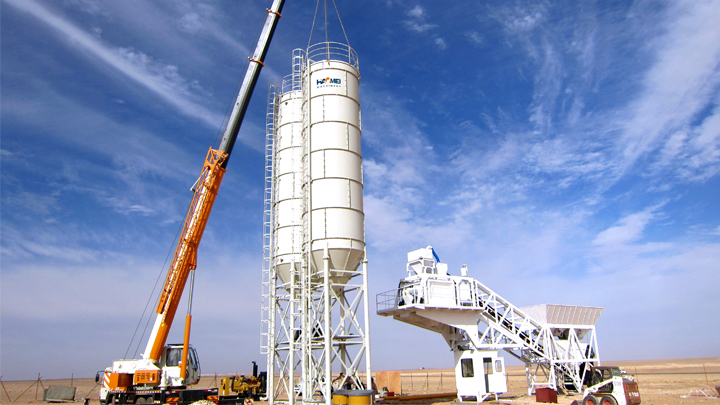 YHZS75 Mobile Concrete Batch Plant
