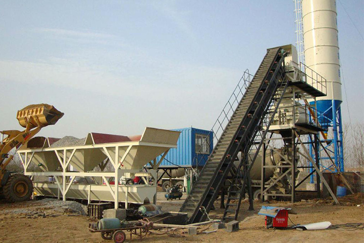 HZS35 concrete batching plant