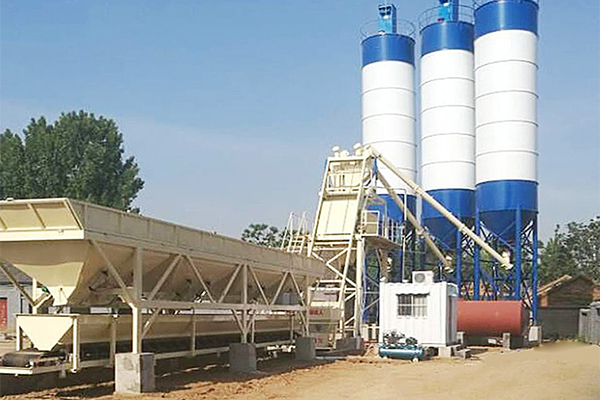 belt type concrete batching plant