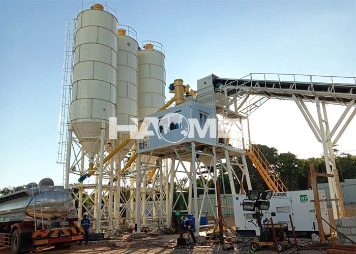 concrete batching and mixing plant
