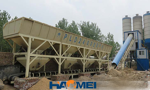 semi automatic concrete batching plant